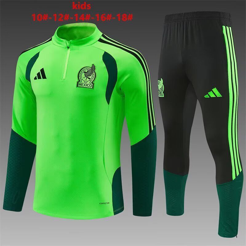 Kids Mexico 25/26 Tracksuit - Green